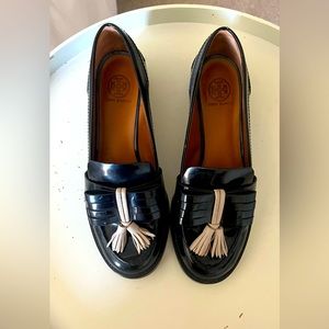 TORY BURCH 'Hyde' Tassel Loafer lug sole